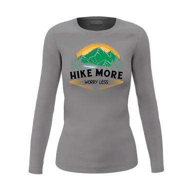 Hike More Worry Less Women Long Sleeve Shirt